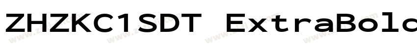 ZHZKC1SDT ExtraBold字体转换